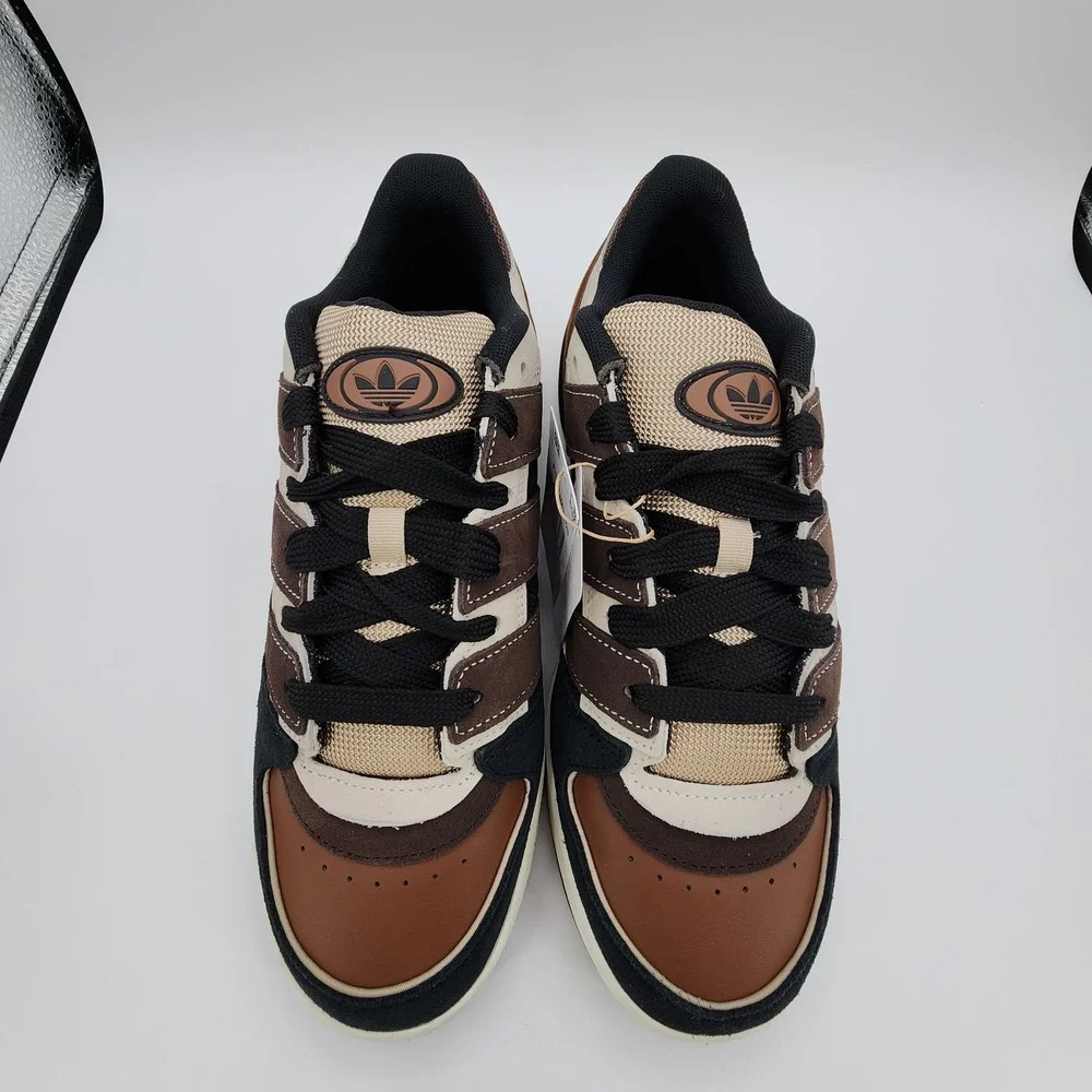 Adidas Originals Forum 2000 Shoes Mens 10 Off White Dark Brown‎ Leather NEW